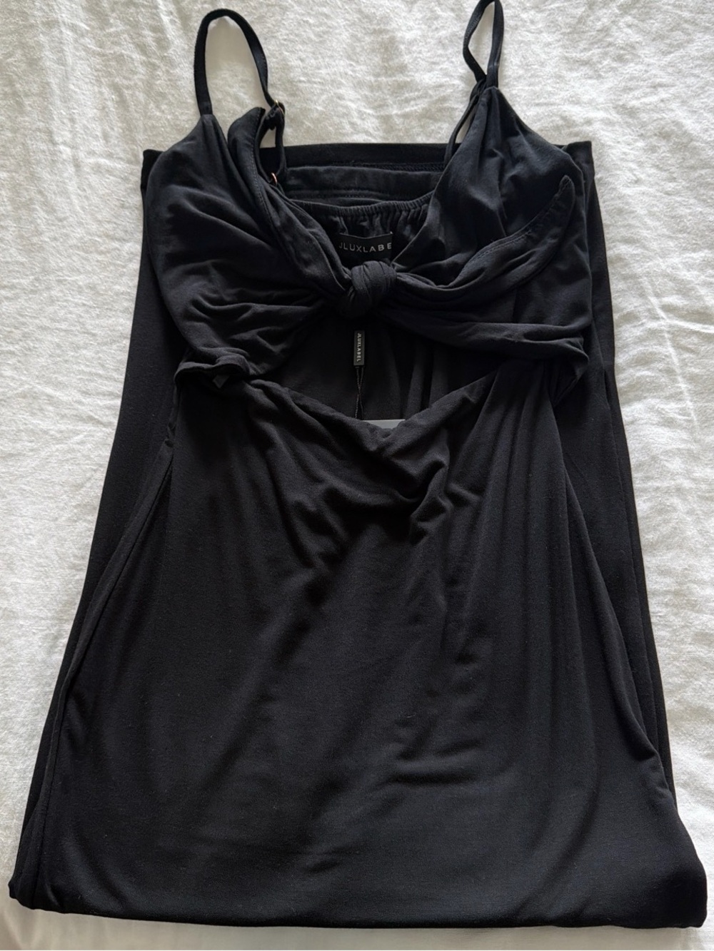 JLUXLABEL BLACK SOULMATE CUT OUT DRESS